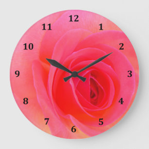 Red & Pink Rose Clock