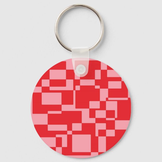 Red-pink squares keychain (Front)