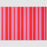 Red Pink Stylish Stripes Pattern Design  Tissue Paper