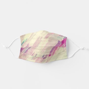 Red Pink Watercolor Rainbow Covid19 Clean Adult Cloth Face Mask by tsrao100 at Zazzle