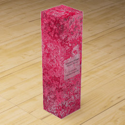 Red Pink Wine or Tall Gift Box