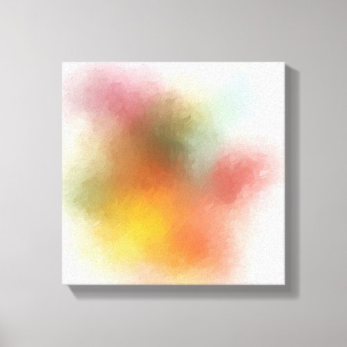 Red Pink Yellow Blue Purple Green Modern Abstract Canvas Print