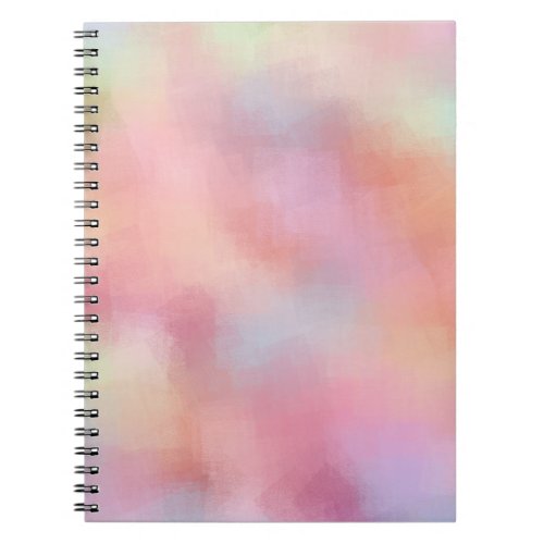 Red Pink Yellow Blue Purple Green Pastel Colors Notebook