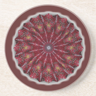 Red Pinwheel Coaster