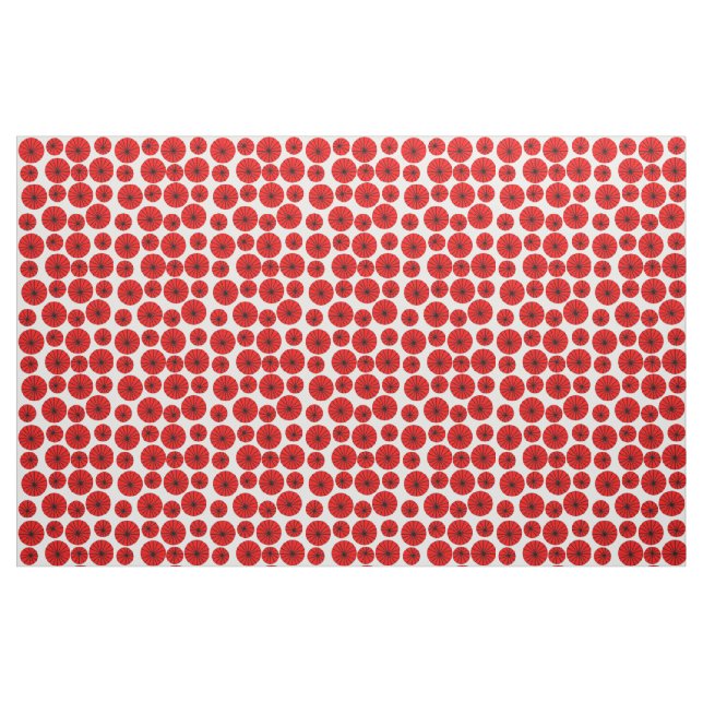 Red Pinwheels Fabric (Fat Quarter)