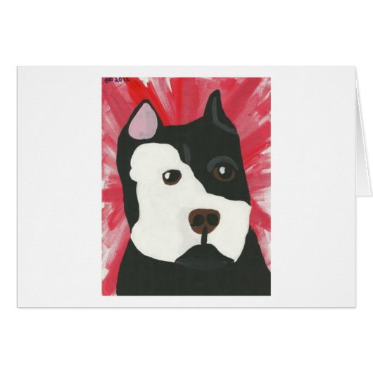 Red Pit Bull Cards (Front Horizontal)