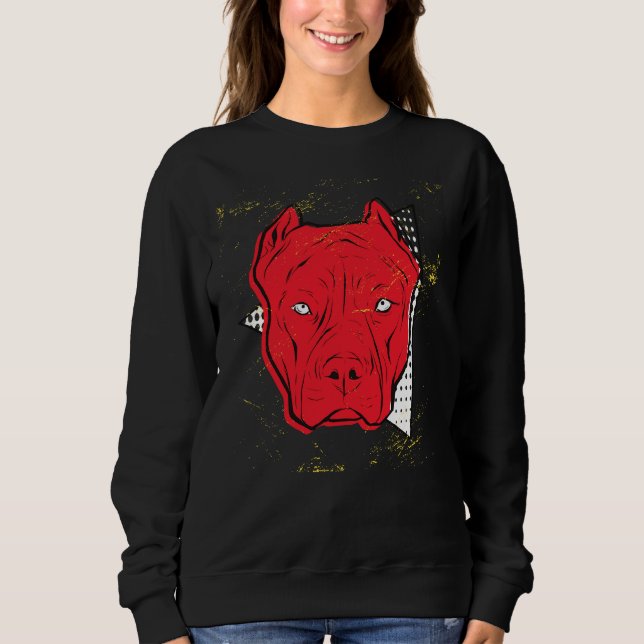 Red Pitbull Sweatshirt (Front)