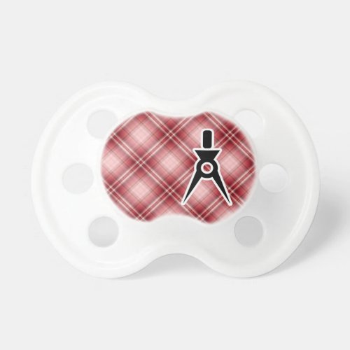 Red Plaid Architect Pacifier