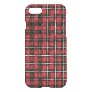 Red Plaid Background iPhone SE/8/7 Case