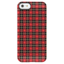 Red Plaid Background Permafrost iPhone SE/5/5s Case
