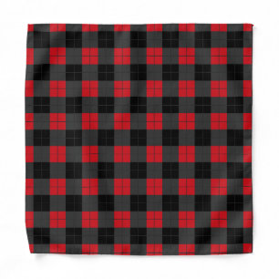 Red Plaid Bandana