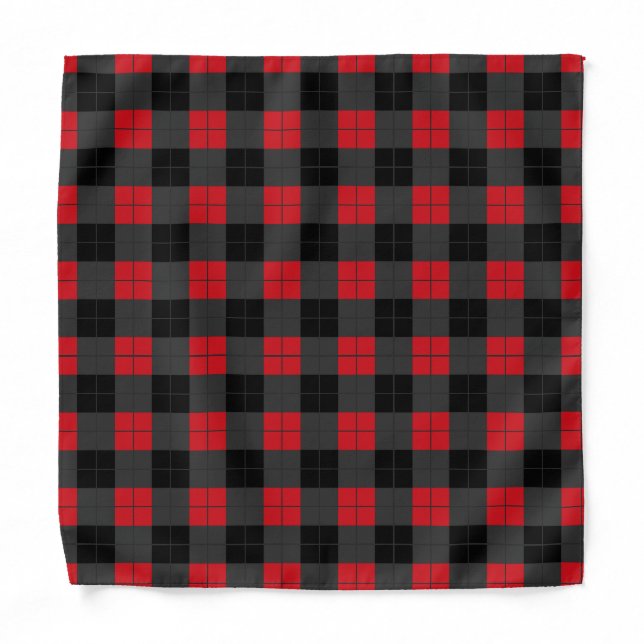 Red Plaid Bandana (Front)