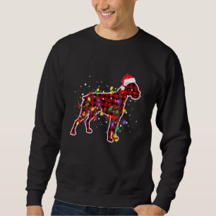Red Plaid Boxer Dog Christmas Pajamas Family Xmas Sweatshirt