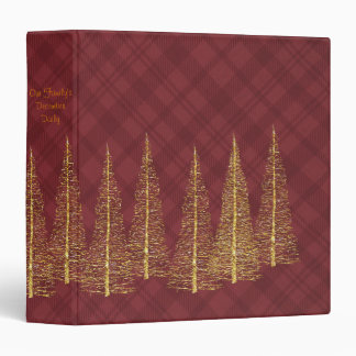 Red Plaid Christmas Scrapbook Album Binder