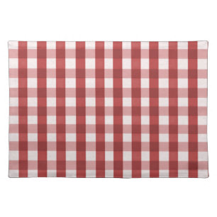 Red Plaid Cloth Placemat