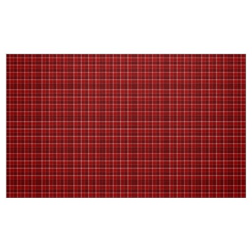 Red Plaid cloth printed fabric