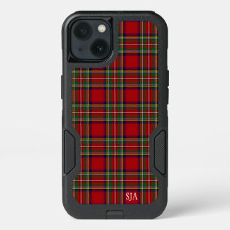 Red Plaid Design Otter Box iPhone 13 Case