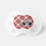 Red Plaid Dueling Banjos Pacifier at Zazzle