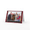 Red Plaid Family Photo Merry Christmas Folded