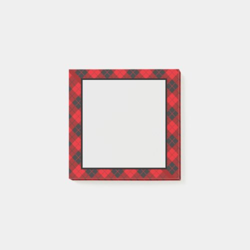 Red Plaid Flannel Post_it Notes