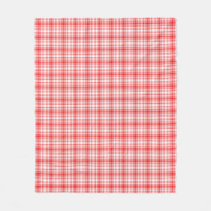 Red Plaid Fleece Blanket
