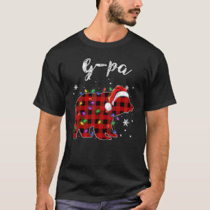Red Plaid G pa Bear Matching Family Christmas Paja T-Shirt
