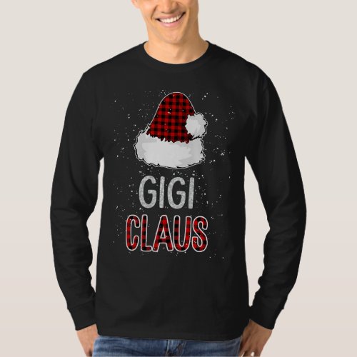 Red Plaid Gigi Claus _ Matching Family Funny Chris T_Shirt