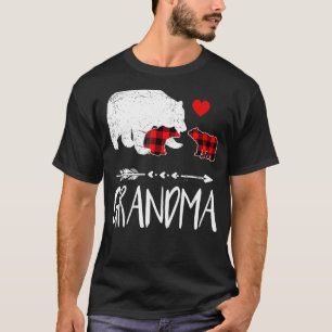 Red Plaid Grandma Bear  Matching Pajama Family 1 T-Shirt