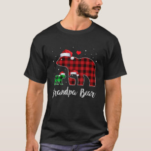 Red Plaid Grandpa Buffalo Matching Pajama Christma T-Shirt