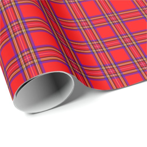 Red Plaid Holiday Wrapping Paper