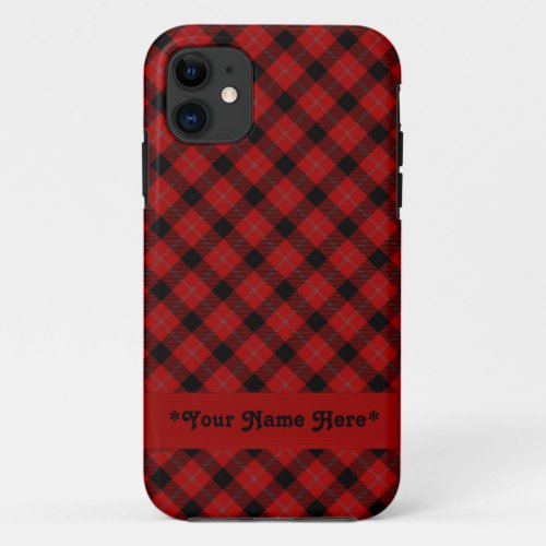 Red Plaid iPhone 5 Case