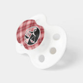 Red Plaid Justice Scales Pacifier (Front Right)