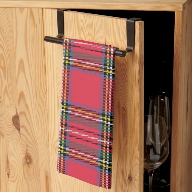  Red Plaid  Kitchen Towel (Thirds Fold)