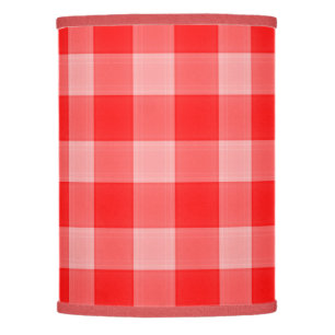 Red Plaid Lampshade Custom