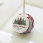 Red Plaid Merry Christmas Trees Custom Party