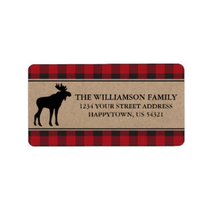 Moose Return Address Labels | Zazzle