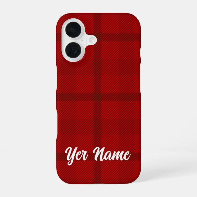 Red Plaid pattern -  iPhone Case (Back)