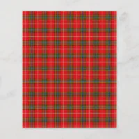 Red Plaid Scrapbook Letters