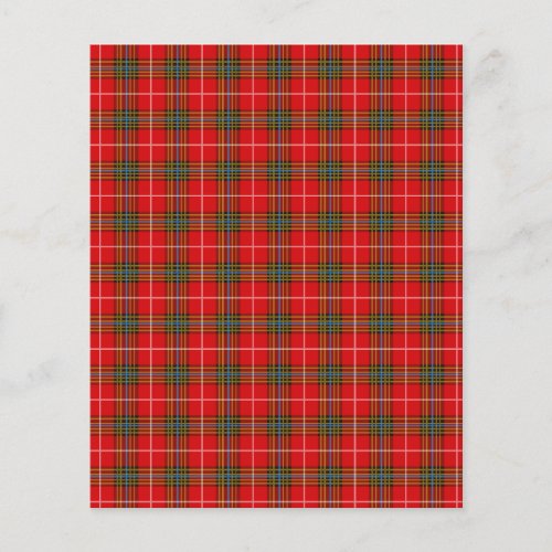 Red Plaid Pattern Scrapbook Paper 