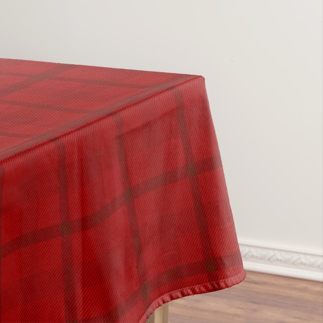 Red Plaid pattern -  Tablecloth (In Situ)