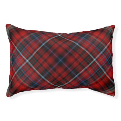 Red Plaid Pet Bed