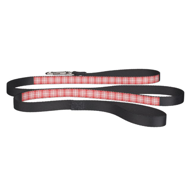 Red Plaid Pet Leash (Full)