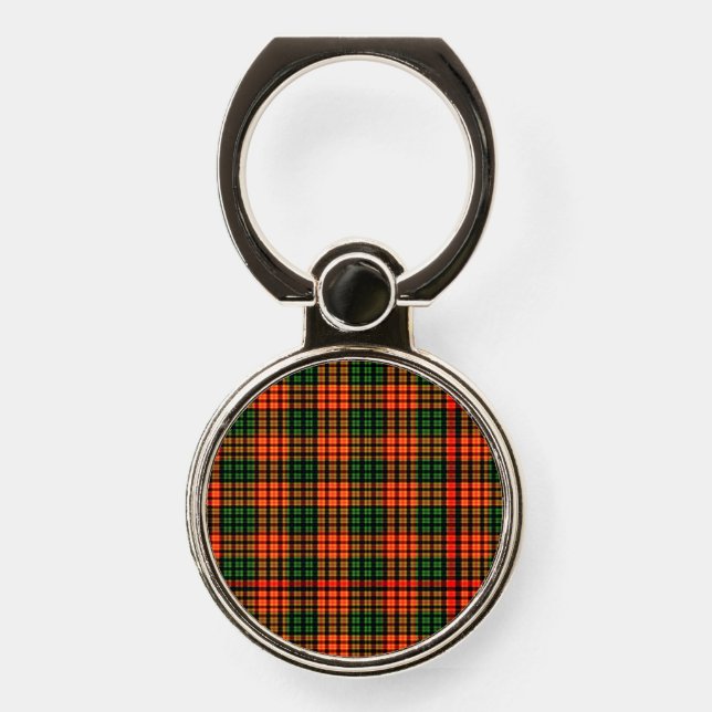 Red Plaid Phone Ring Stand (Front)