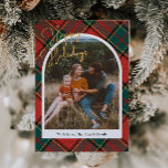 Red Plaid Photo Christmas Card<br><div class="desc">Photo Christmas Card - Ready to be personalized by you!</div>
