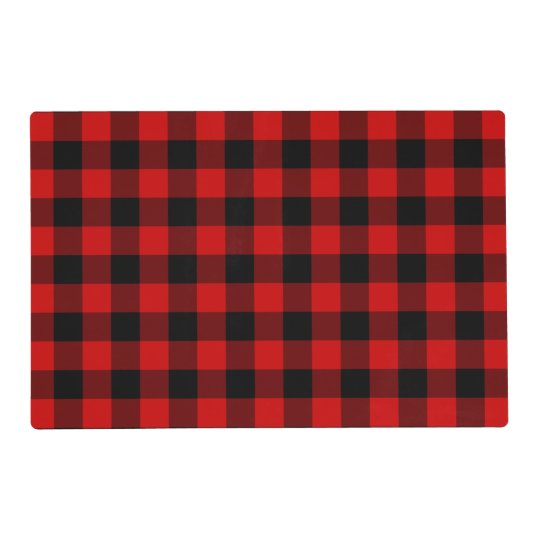 Red Plaid Placemat