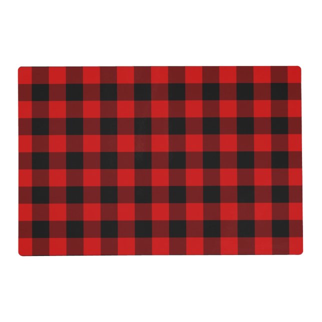Red Plaid Placemat (Front)