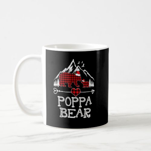 Red Plaid Poppa Bear  Matching Pajama Family  1  Coffee Mug
