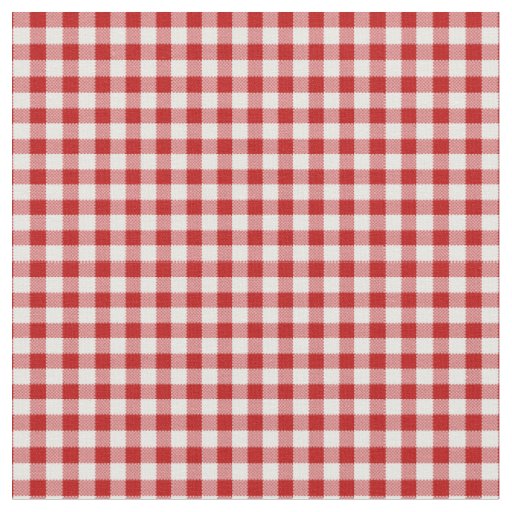 Red Plaid, Red Gingham Fabric