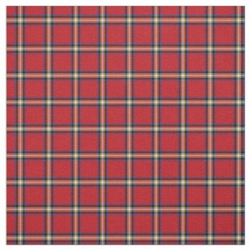 Red Plaid Royal Stewart Tartan Fabric