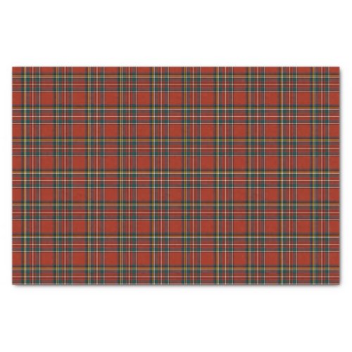 Red Plaid Royal Stewart Tartan Tissue Paper